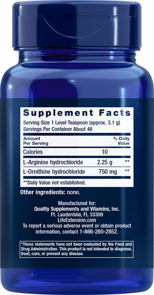 Arginine Ornithine Powder 150 grams #038