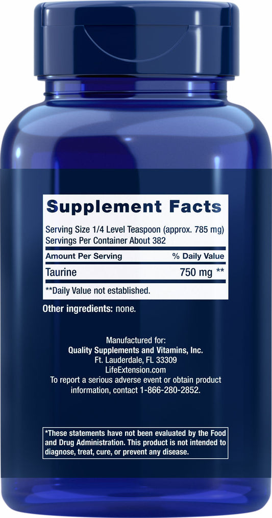 Taurine Powder 300 grams #133