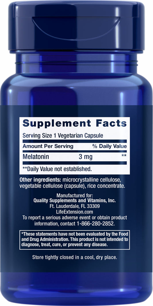 Melatonin 3 mg, 60 vegetarian capsules #330