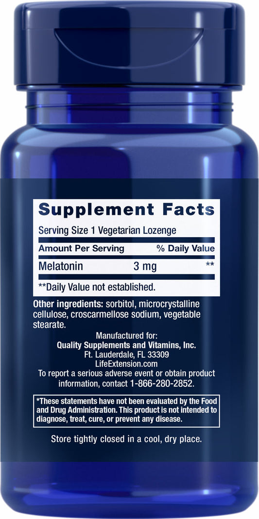 Melatonin 3 mg, 60 vegetarian lozenges #332