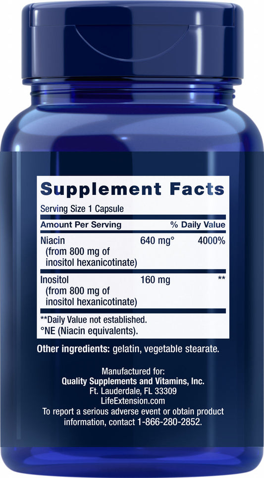 No Flush Niacin 640 mg, 100 capsules #373