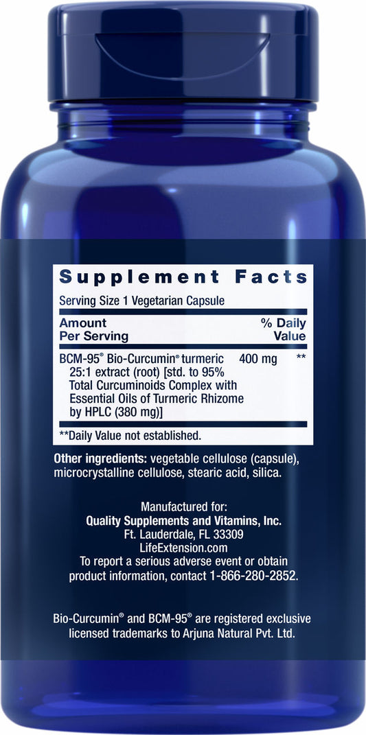Super Bio-Curcumin® Turmeric Extract 400 mg, 60 vegetarian capsules #407