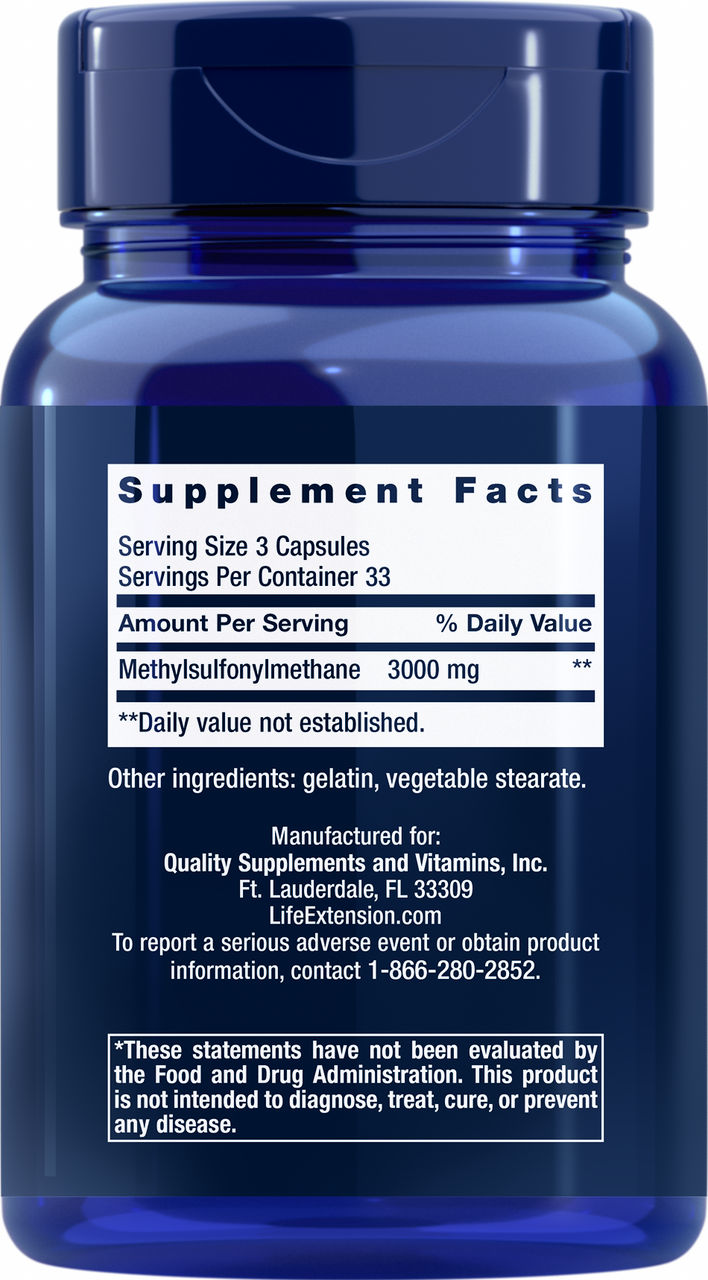 MSM 1000 mg, 100 capsules #451