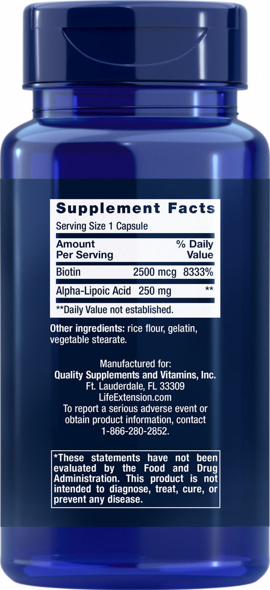 Alpha Lipoic Acid with Biotin 60 capsules #457