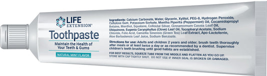 Life Extension Toothpaste (Mint) 4 oz #1278