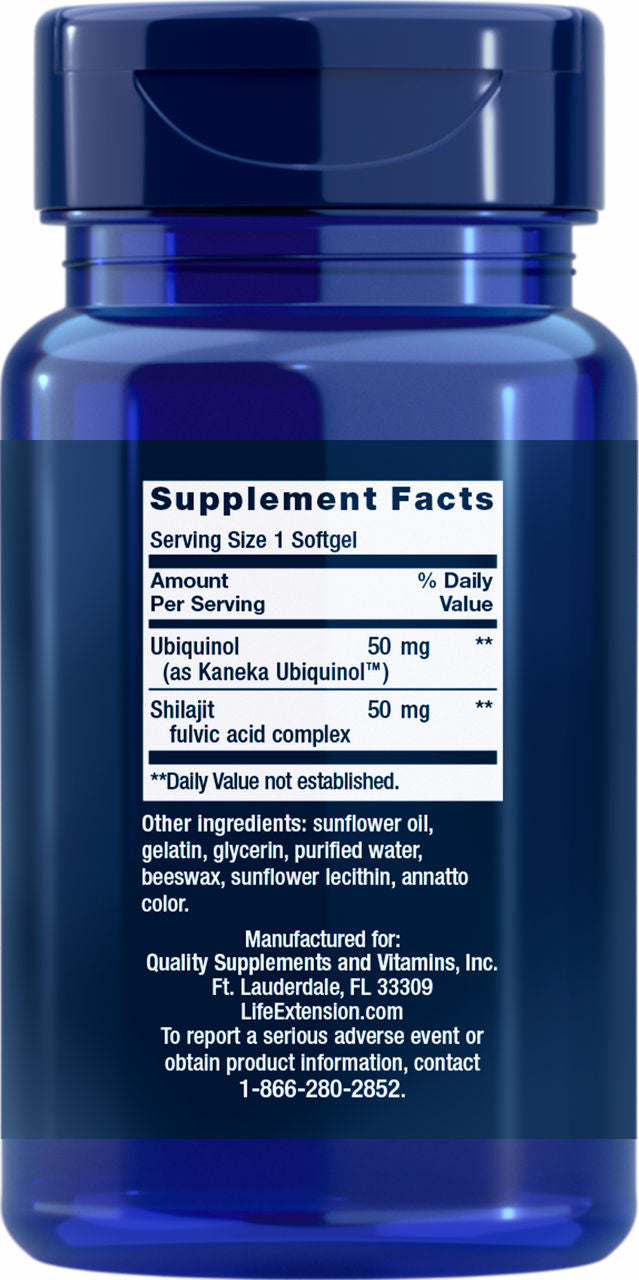 Super Ubiquinol CoQ10 with Enhanced Mitochondrial Support™ 50 mg, 100 softgels #1425