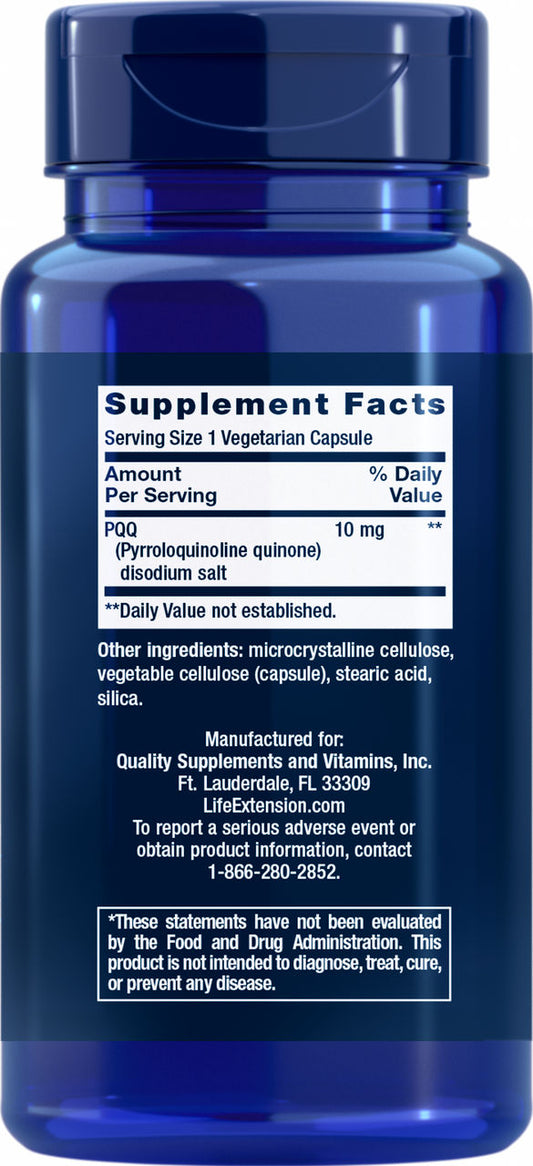 PQQ Caps 10 mg, 30 vegetarian capsules #1500