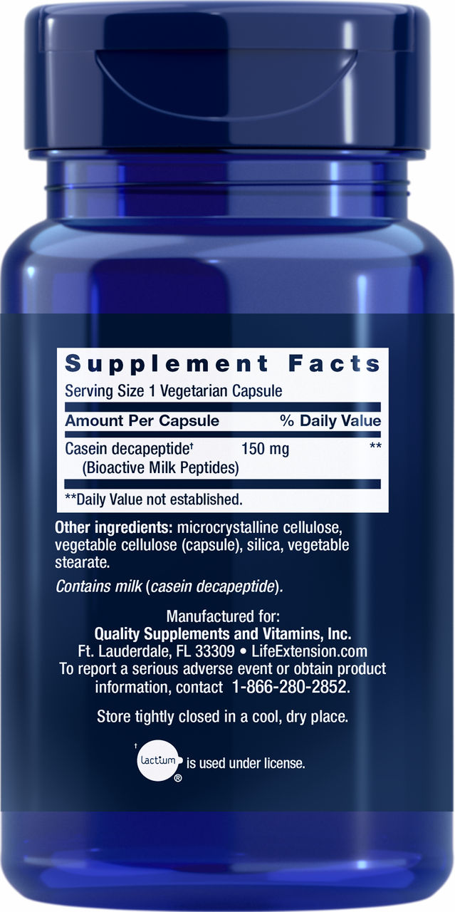 Bioactive Milk Peptides 30 vegetarian capsules #1512