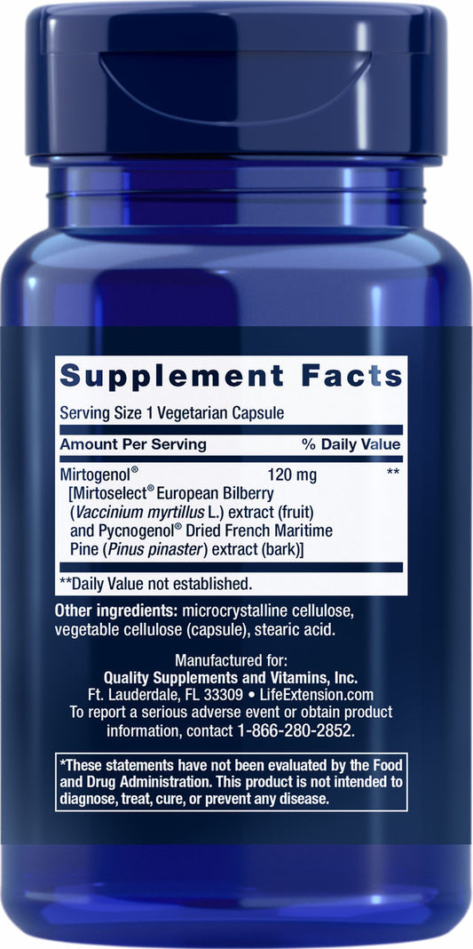 Eye Pressure Support with Mirtogenol® 30 vegetarian capsules #1514