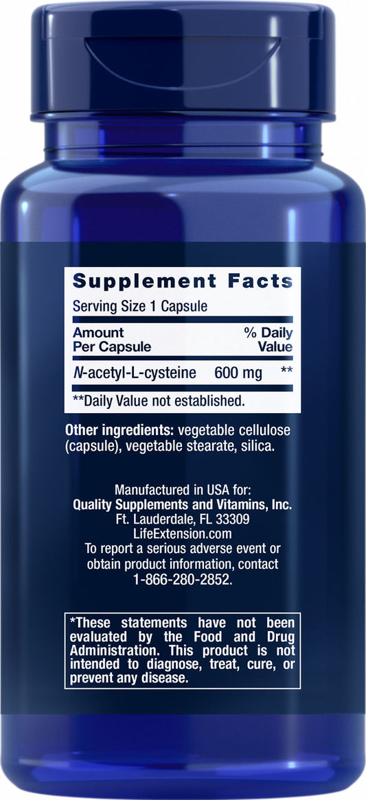 N Acetyl L Cysteine (NAC) 600 mg, 60 capsules #1534