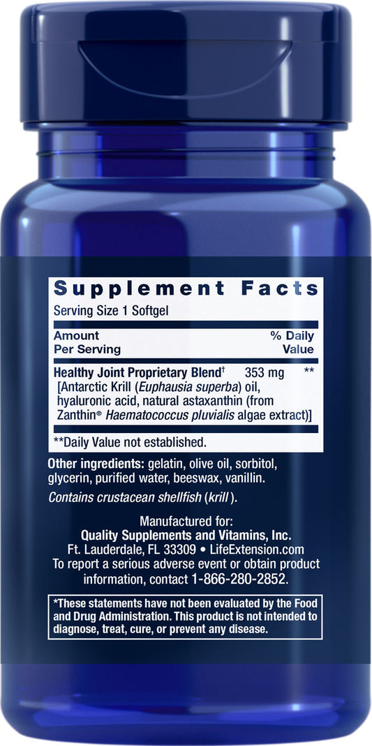 Krill Healthy Joint Formula 30 softgels #1600