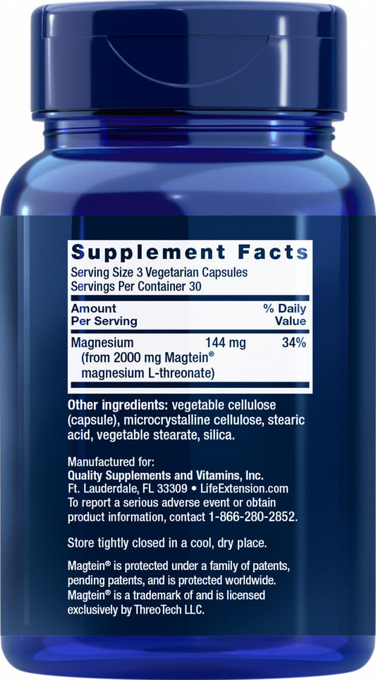 Neuro Mag® Magnesium L-Threonate 90 vegetarian capsules #1603