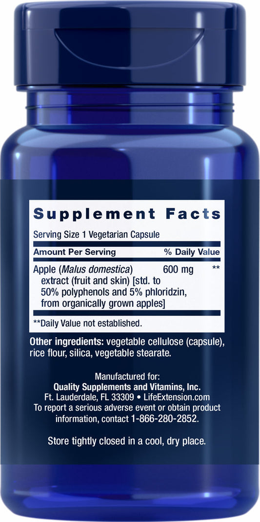 AppleWise 600 mg, 30 vegetarian capsules #1625