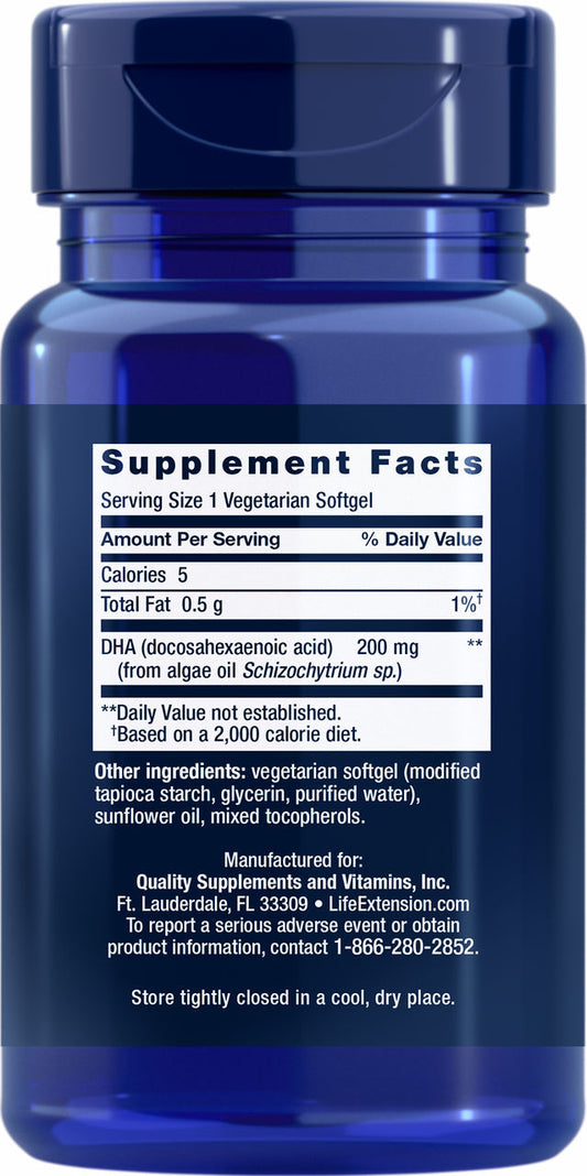 Vegetarian DHA 30 vegetarian softgels #1640