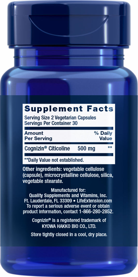Citicoline (CDP-Choline) 60 vegetarian capsules #1659