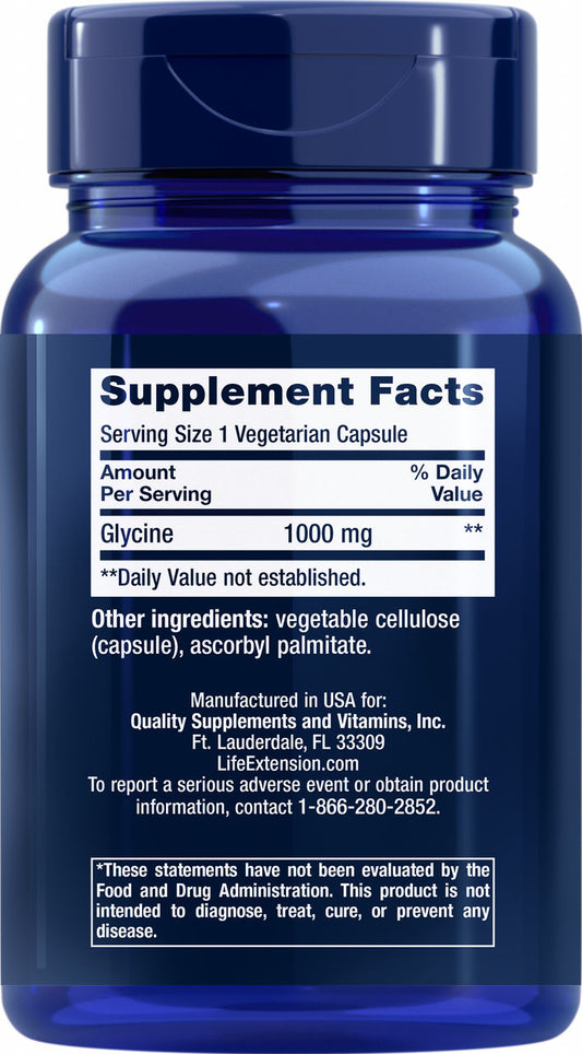 Glycine 1000 mg, 100 vegetarian capsules #1669