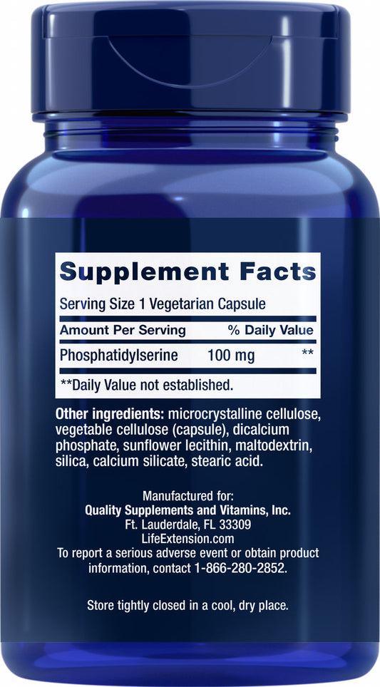 PS Caps 100 mg, 100 vegetarian capsules #1676
