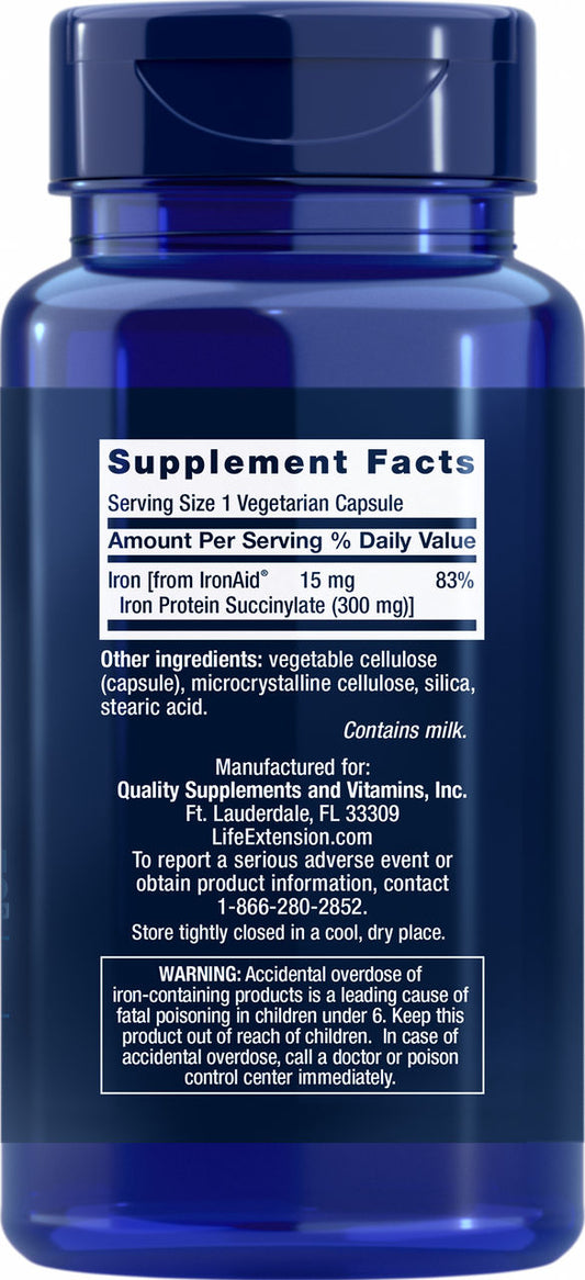 Iron Protein Plus 300 mg, 100 vegetarian capsules #1677