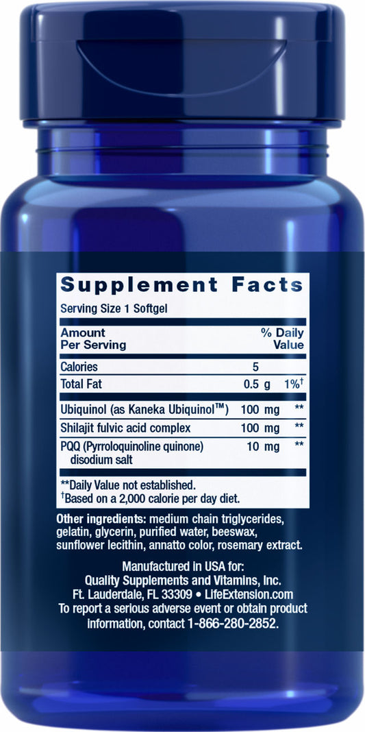 Super Ubiquinol CoQ10 with PQQ 100 mg, 30 softgels #1733