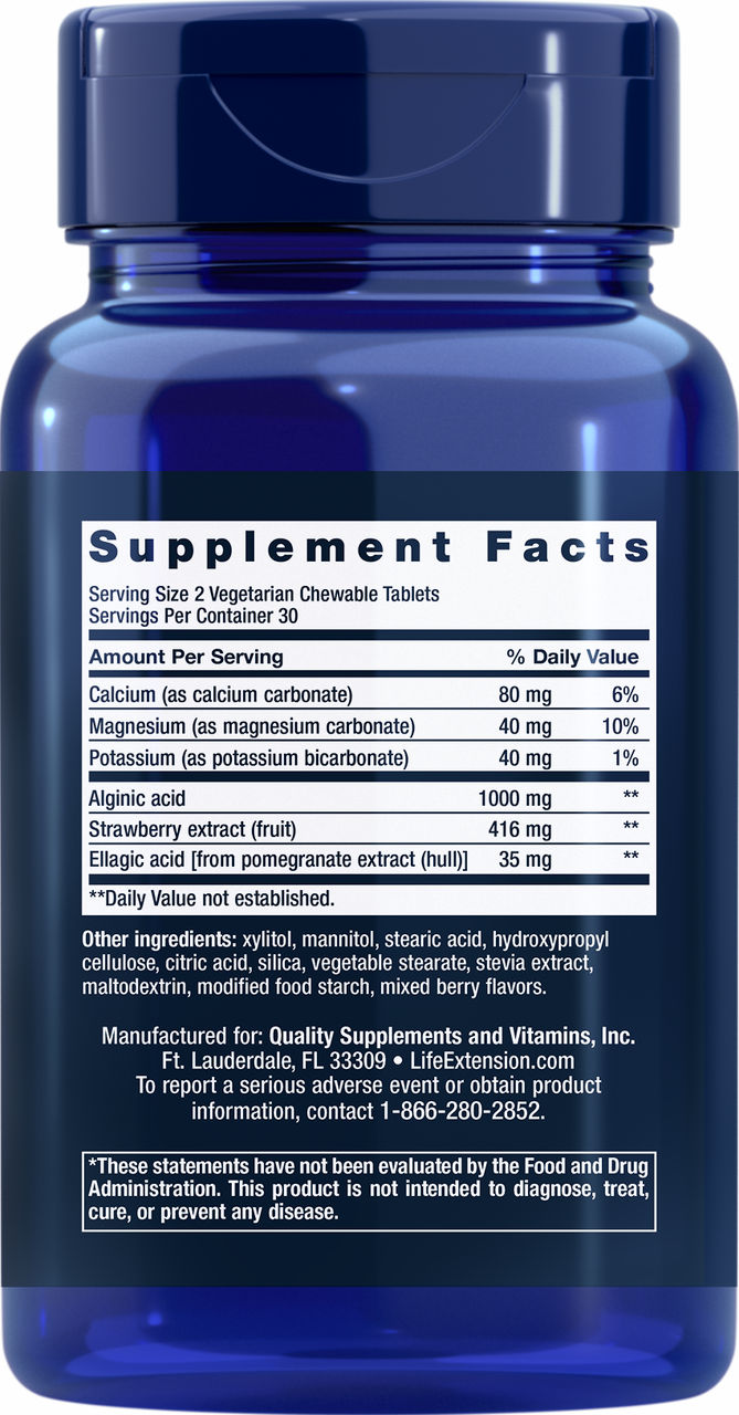 Esophageal Guardian (Berry) 60 vegetarian chewable tablets #1737