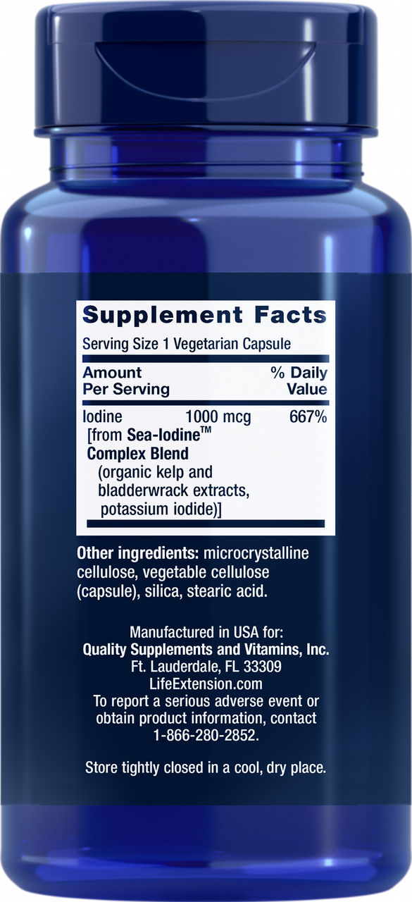 Sea Iodine™ 1000 mcg, 60 vegetarian capsules #1740