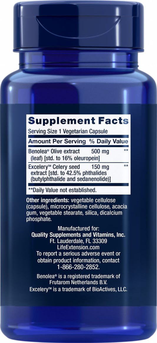 Advanced Olive Leaf Vascular Support 60 vegetarian capsules #1824