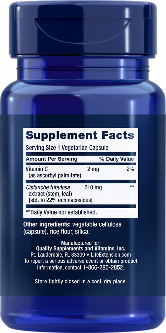 Standardized Cistanche 30 vegetarian capsules #1906