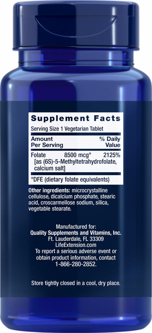 High Potency Optimized Folate 8500 mcg DFE, 30 vegetarian tablets #1913