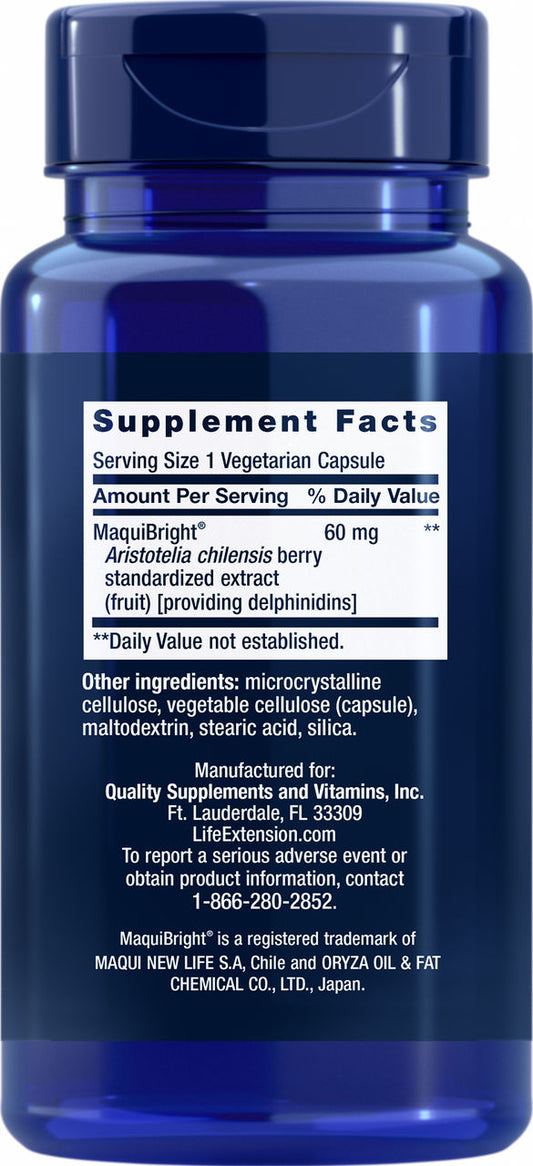 Tear Support with MaquiBright® Maqui Berry Extract 60 mg, 30 vegetarian capsules #1918