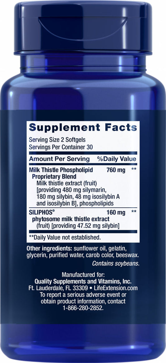 Advanced Milk Thistle 60 softgels #1922