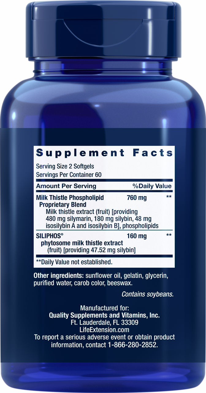 Advanced Milk Thistle 120 softgels #1925