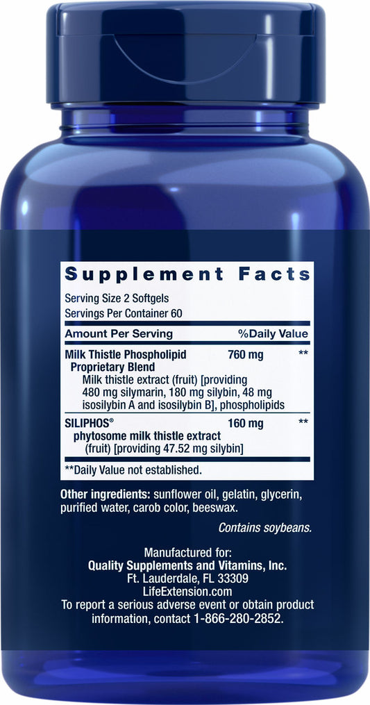 Advanced Milk Thistle 120 softgels #1925