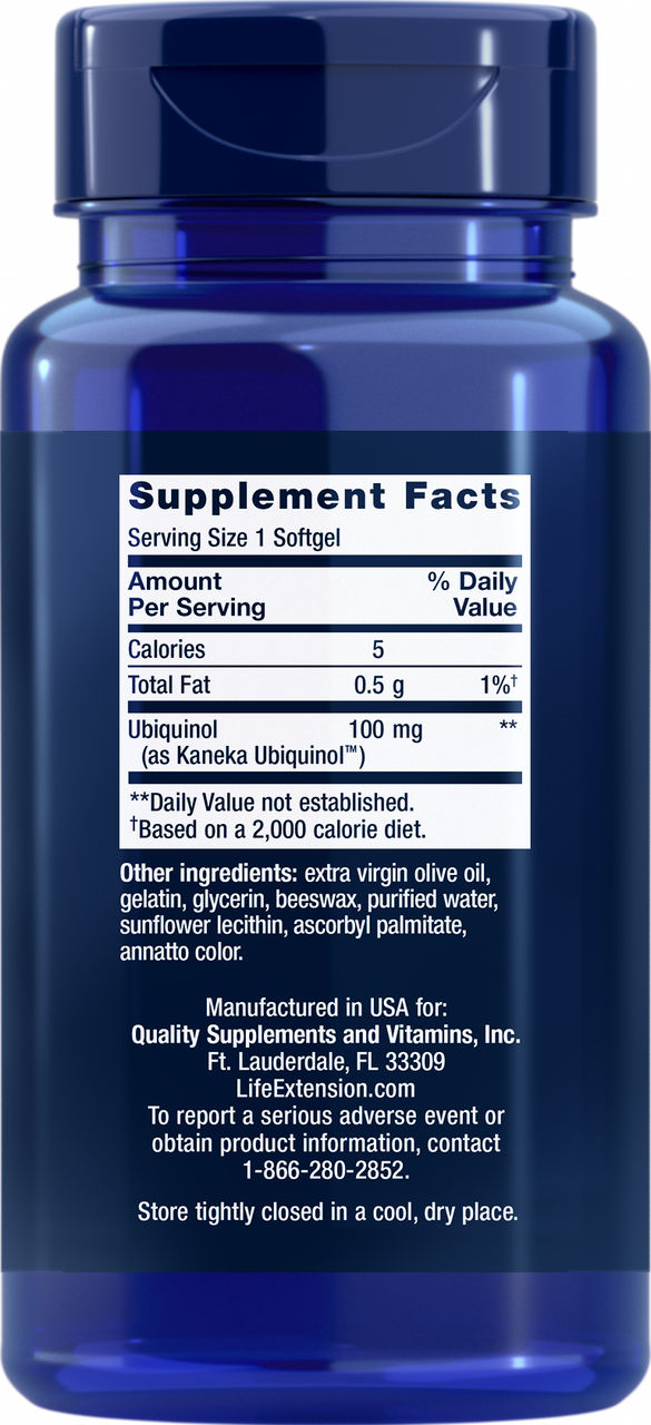 Super Ubiquinol CoQ10 100 mg, 60 softgels #1929
