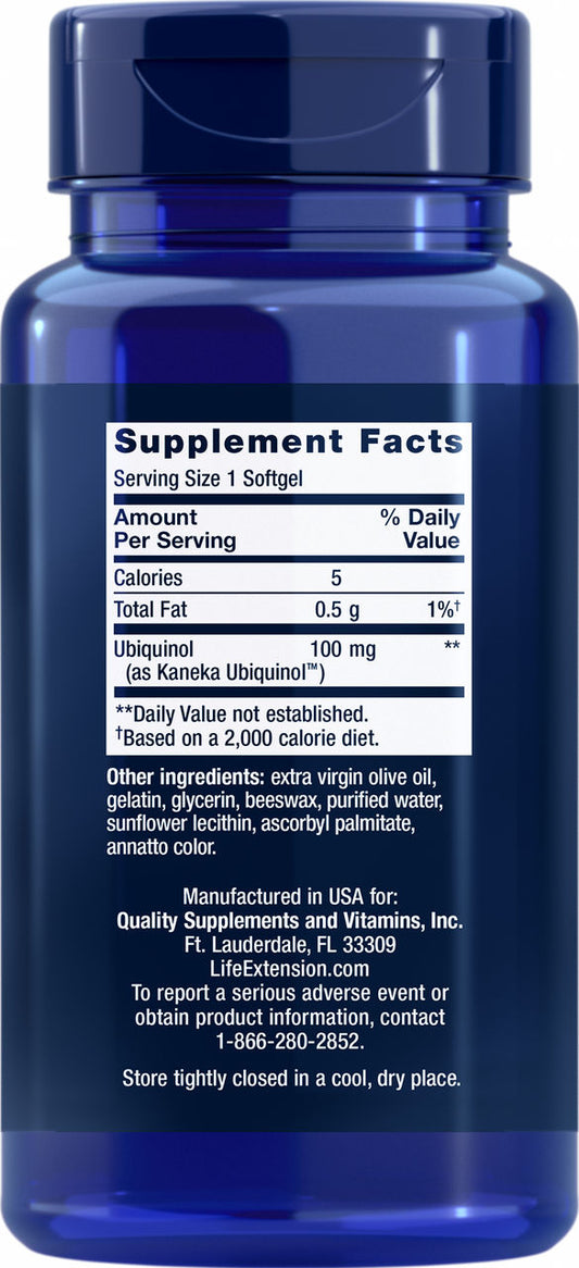 Super Ubiquinol CoQ10 100 mg, 60 softgels #1929