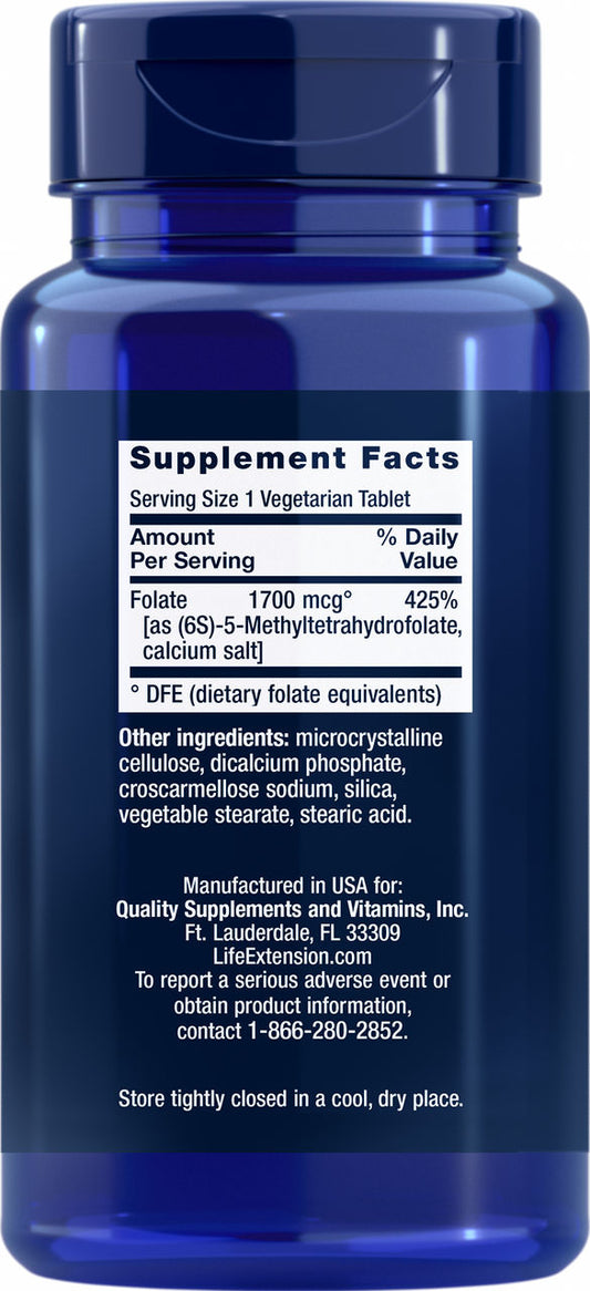 Optimized Folate 1700 mcg DFE, 100 vegetarian tablets #1939