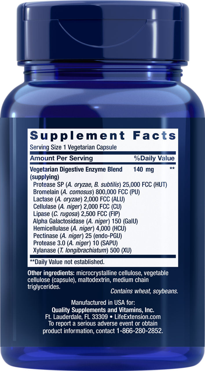 Enhanced Super Digestive Enzymes 60 vegetarian capsules #2021