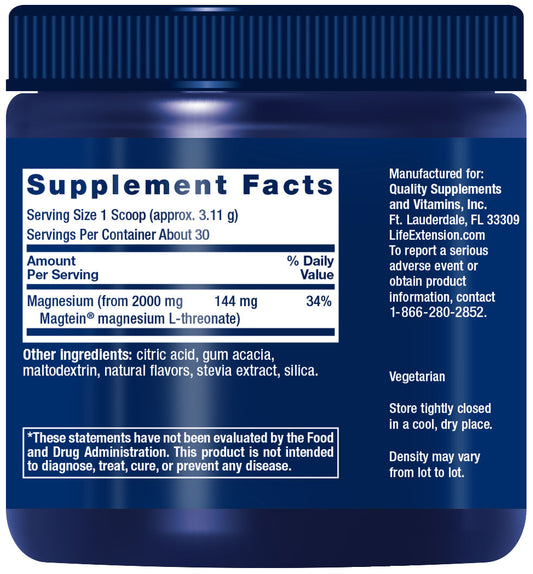 Neuro Mag® Magnesium L-Threonate (Tropical Punch) 93.35 grams #2032