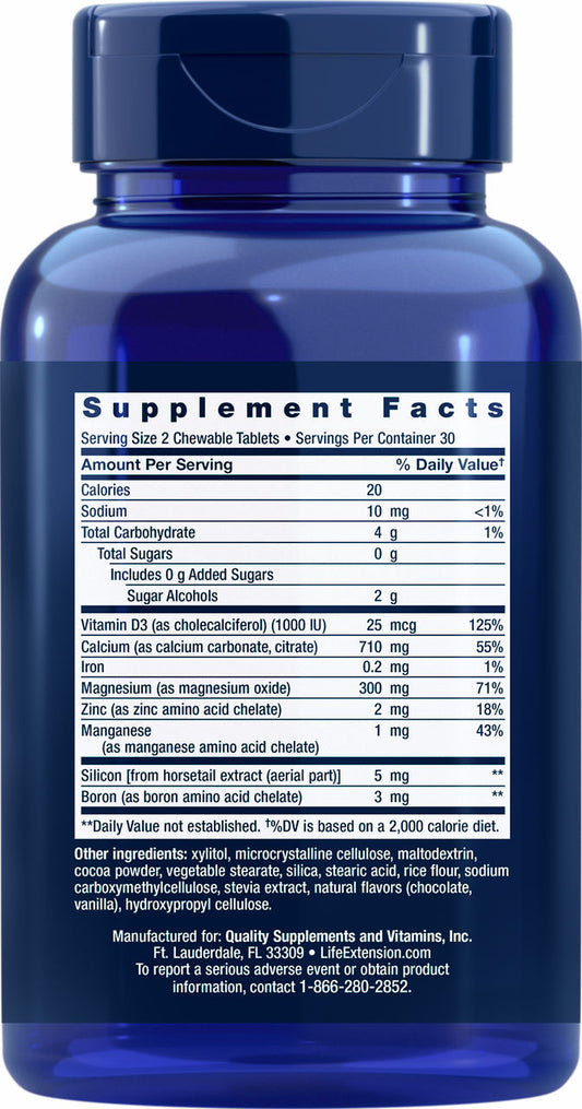 Bone Restore Chewable Tablets (Chocolate) Sugar-Free 60 chewable tablets #2123