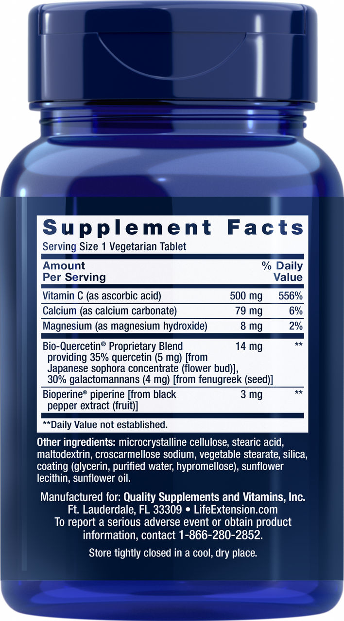 Fast C® and Bio-Quercetin Phytosome 60 vegetarian tablets #2229