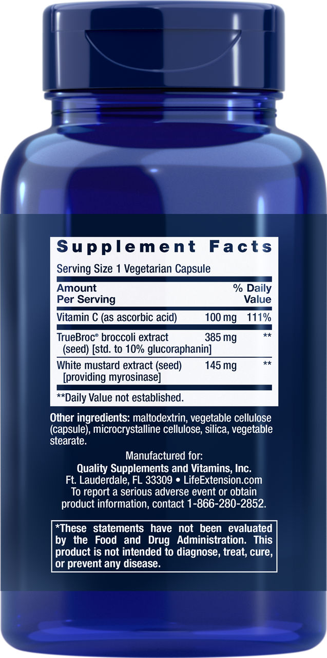 Optimized Broccoli with Myrosinase 30 vegetarian capsules #2368