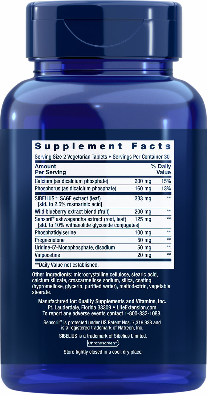 Cognitex® Elite Pregnenolone 60 vegetarian tablets #2397