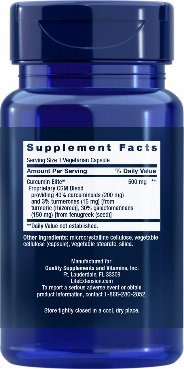 Curcumin Elite™ Turmeric Extract 60 vegetarian capsules #2407