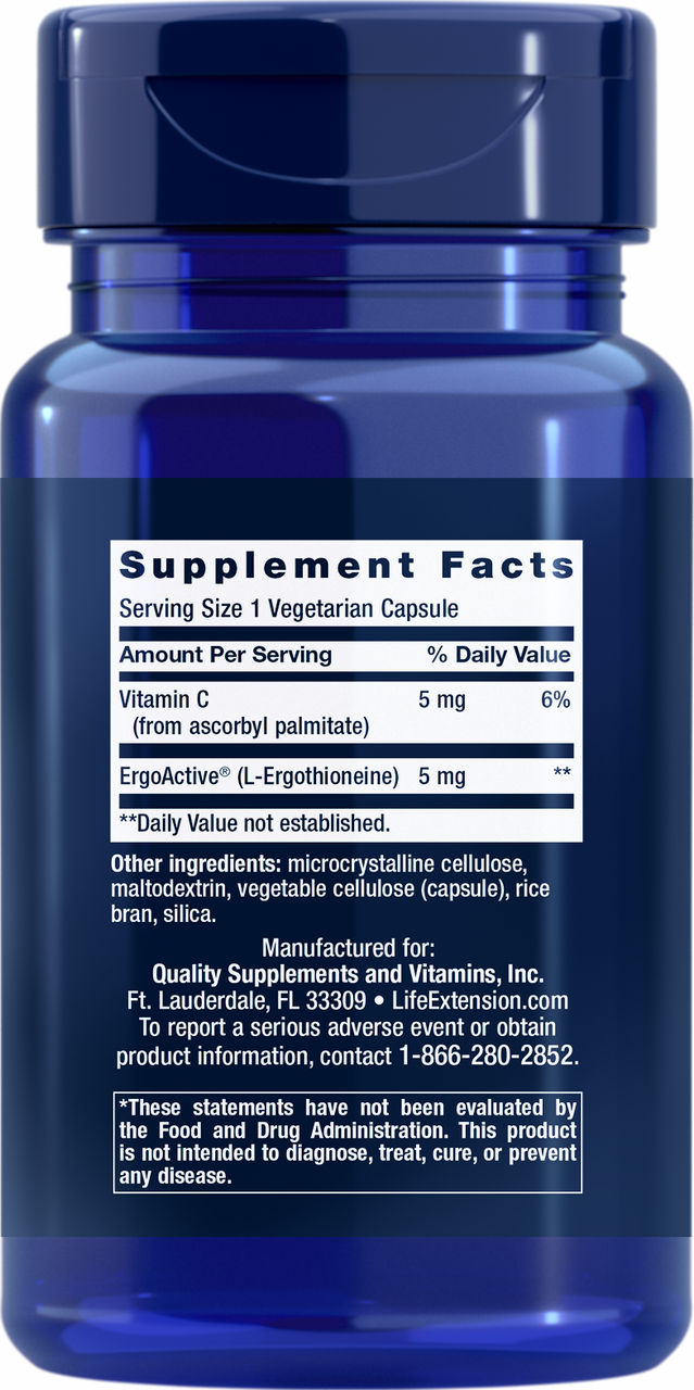 Essential Youth L-Ergothioneine 5 mg, 30 vegetarian capsules #2431