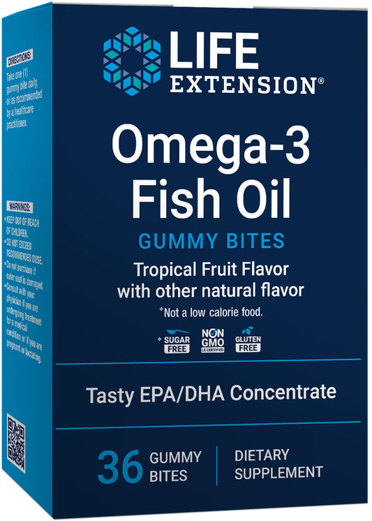Omega-3 Fish Oil (Tropical Fruit Flavor) 36 gummies #2508