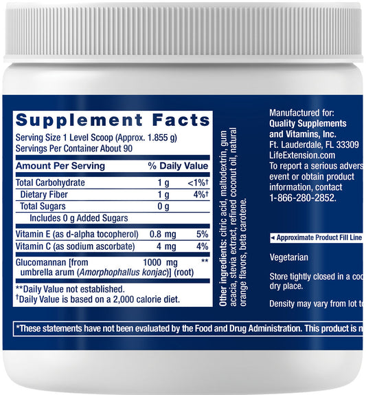 Easy Fiber Glucomannan from Konjac Root 0.37 lb #2514