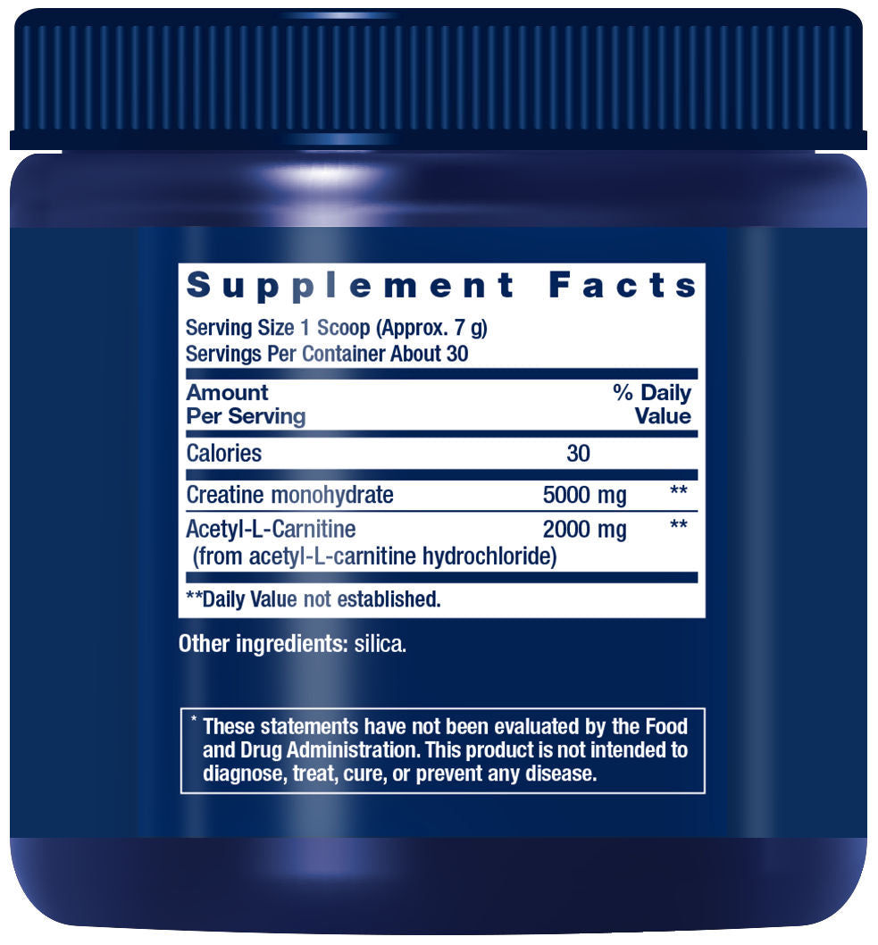 Creatine & Acetyl-L-Carnitine Energy Plus 0.51 lb #2532