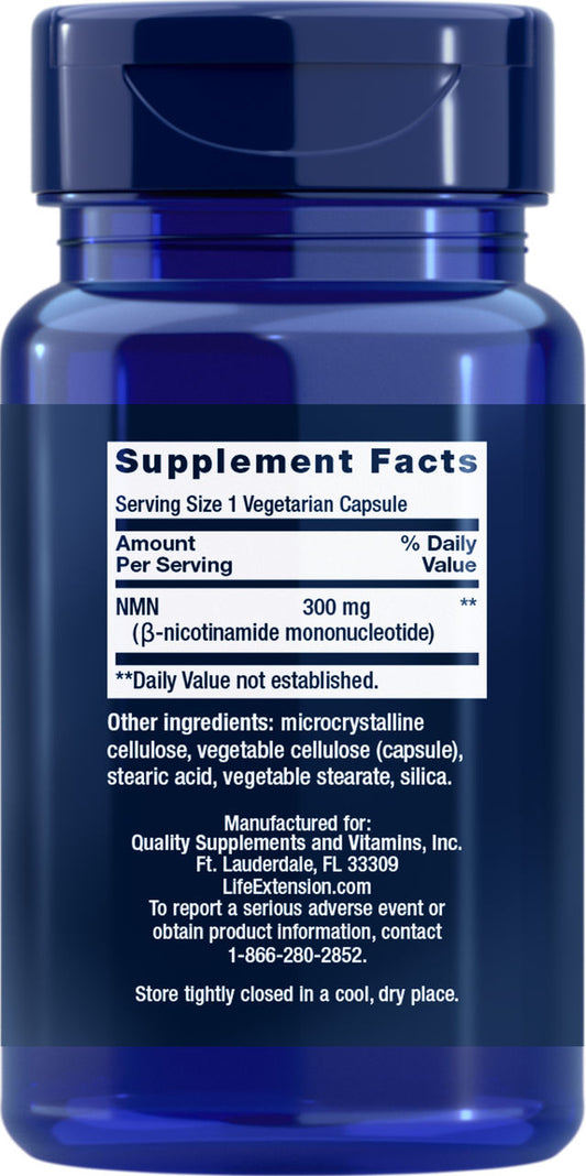 NAD+ Cell Support* NMN Nicotinamide Mononucleotide 300 mg, 30 vegetarian capsules #2555