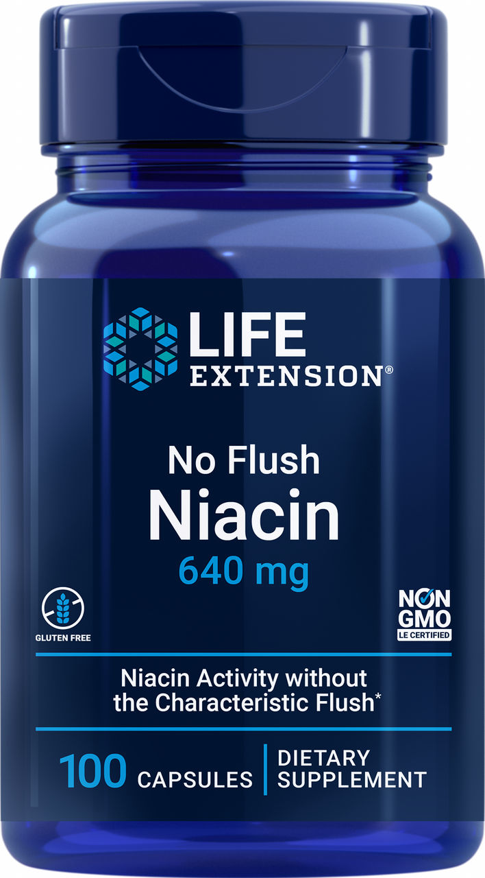 No Flush Niacin 640 mg, 100 capsules #373
