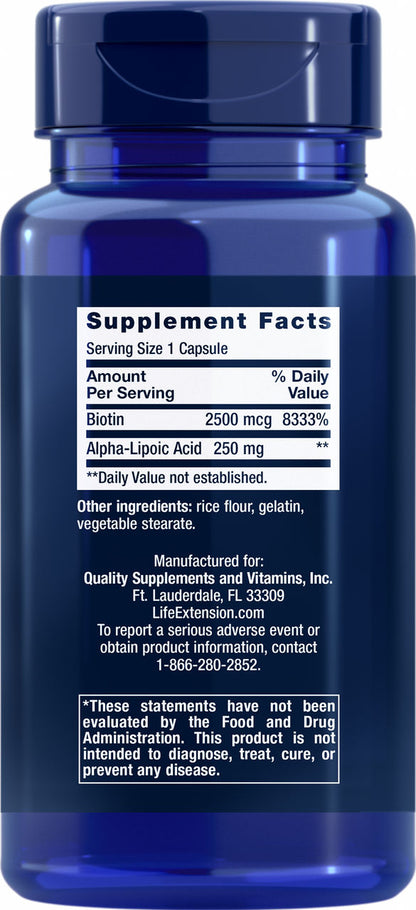 Alpha Lipoic Acid with Biotin 60 capsules #457