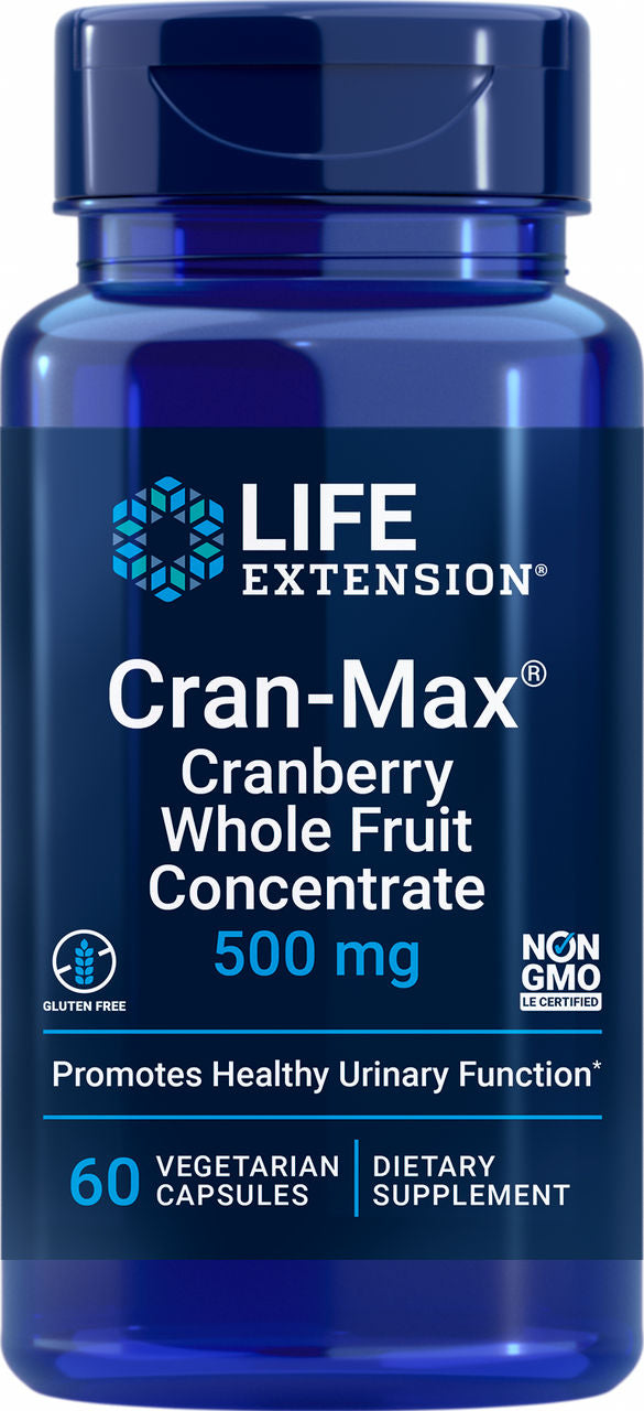 Cran-Max® Cranberry Whole Fruit Concentrate 500 mg, 60 vegetarian capsules #862